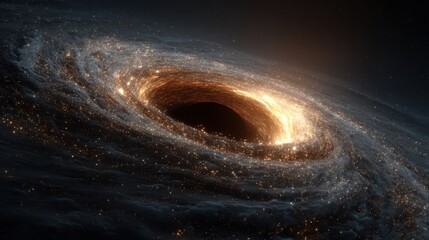 Stellar Vortex: A Mesmerizing Depiction of Cosmic Wonders and Galactic Core