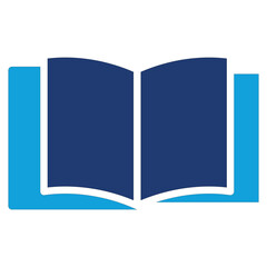 Open Book solidcolor color icon