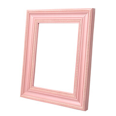 Pink Frame Isolated on Transparent White Background PNG