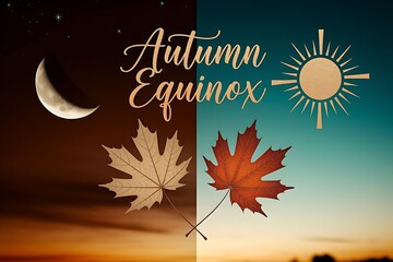 Autumn equinox transition from day to night