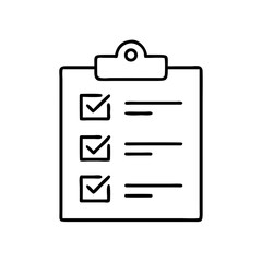 Task assignment checklist icon with checkmarks