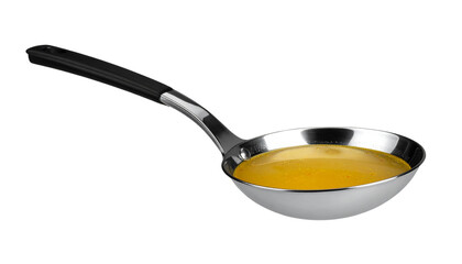 olive oil in a spoon