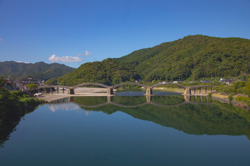 錦帯橋と錦川