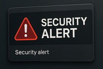 Security Alert Sign. 
