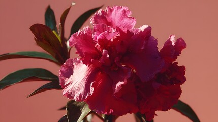 Close-up of a vibrant pink flower.