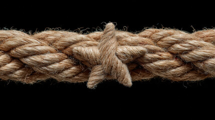 minimalist composition featuring rope star and cross symbolizes hope and spirituality