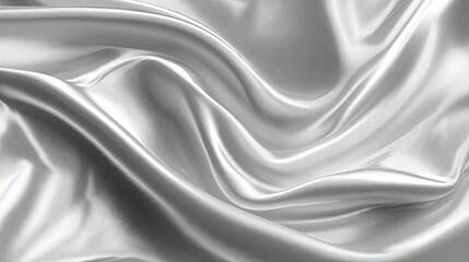 Obraz premium Close-up of elegantly draped satin fabric.