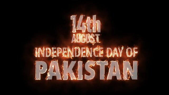 Neon &ldquo;Happy 89th Independence Day Pakistan&rdquo; text animation, perfect for patriotic celebrations, social media greetings, and creative motion graphics honoring Pakistan&rsquo;s freedom anniversary.