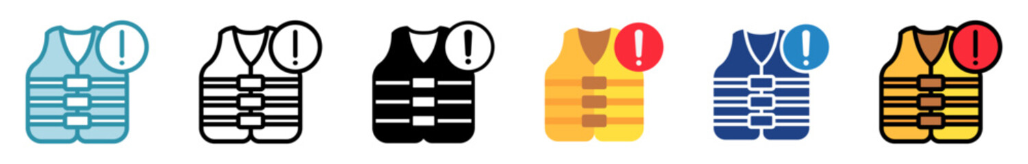 Life Jacket Icon Multi Style Relate To Nautical, Sea, Marine, Navy. Use For Modern Concept, Ui, Ux Web And App Development.