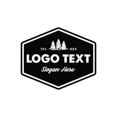 Vintage Outdoor Badge Logo Template. Retro Adventure Emblem Design