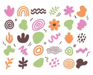 Colorful Abstract Organic Shape Inspired by Nature