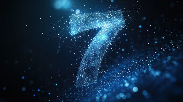 Digit 7, Abstract Design