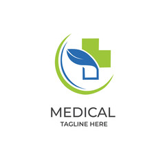 Pharmacy logo design vector template 

