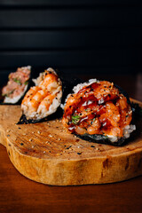 sushi on a plate