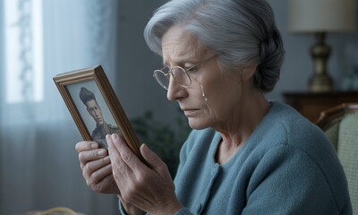 Grieving Widow Holds Beloved Soldiers Photo A Heartbreaking Image of Remembrance