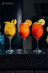 cocktail with fruits