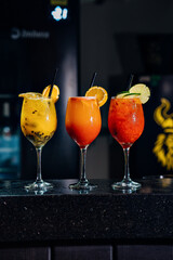 cocktail with fruits