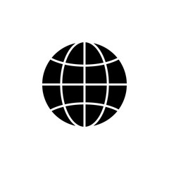 Globe World Icon for User Interface