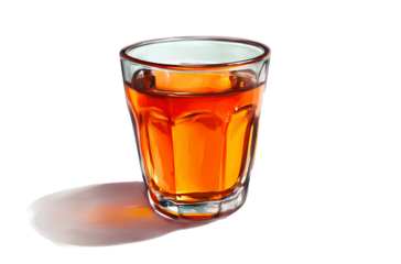 Tea icon, transparent background PNG file with white space around the cup of tea for easy cut-out and design in Photoshop