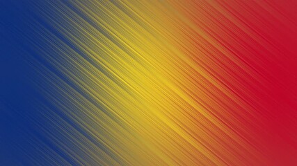 Independence day romanian flag art with linear brushstrokes, patriotic spirit evoked ideal for celebrating national pride on special occasions.