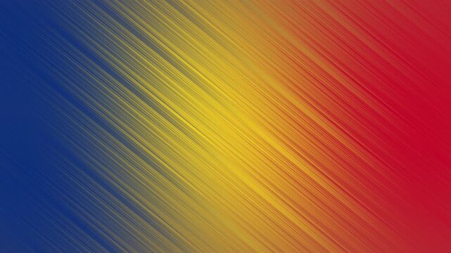 Independence day romanian flag art with linear brushstrokes, patriotic spirit evoked ideal for celebrating national pride on special occasions. - Powered by Adobe