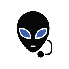 alien species icon vector illustration
