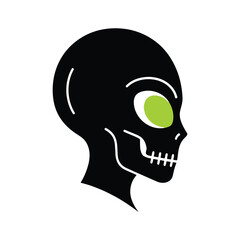 alien species icon vector illustration
