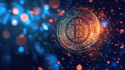 Digital Cryptocurrency Coin