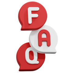 3D Vertical Faq Bubbles Icon