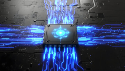 Global business network concept with digital binary code transferring data across a connected world