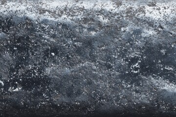 Textured dark gray surface with mottled, uneven texture