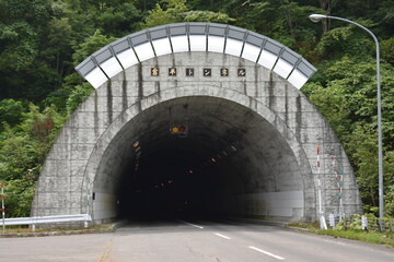 Obraz premium 霧平トンネル