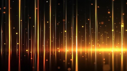 abstract futuristic digital background with glowing vertical lines light effects in dark technology science fiction smooth zoom in animation video - Powered by Adobe