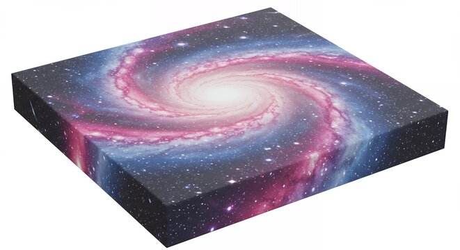 Colorful galaxy cube design