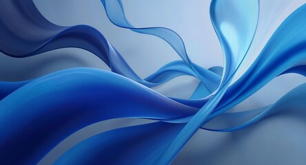 Fototapeta premium Abstract Blue Wave Background Elegant Swirling Design for Commercial Use