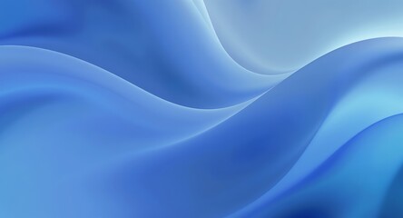 Obraz premium Abstract Blue Wave Background Smooth, Elegant, Modern Design
