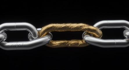 Golden Link Strength, Value, and Connection in a Strong Chain