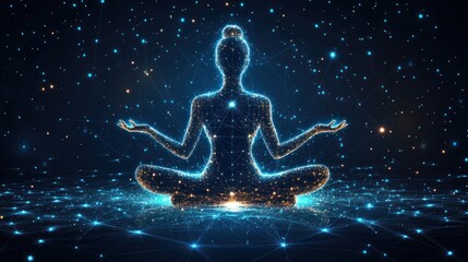 Digital meditation pose