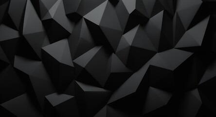 Abstract Black Geometric 3D Texture Modern Stylish Background