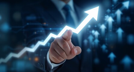 Achieve Exponential Growth Business Strategy Upward Trend