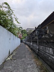 the traditional Bali Hinduism temple in Kuta, Baki island, Indonesia