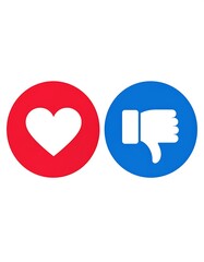 Social media reaction icons