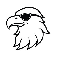 eagle head vector illustration