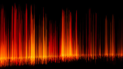 Naklejka premium Fiery Grunge Texture Overlay: Abstract Red and Orange Vertical Lines Background