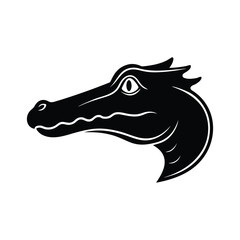  vector illustration of a crocodile