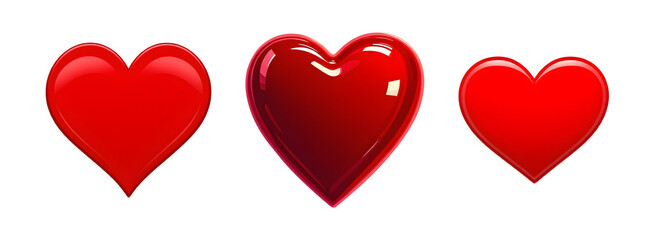 It is a three-dimensional heart illustration.