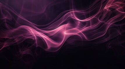 Obraz premium Abstract swirling pink smoke on a dark background. The image captures fluid motion and ethereal quality, creating a sense of mystery and depth.