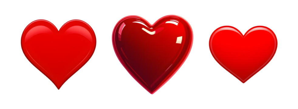 It is a three-dimensional heart illustration.