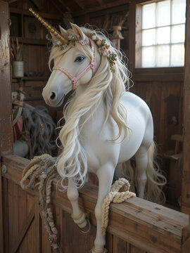 Vintage Unicorn Stable