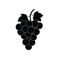 bunch of grapes isolated on white